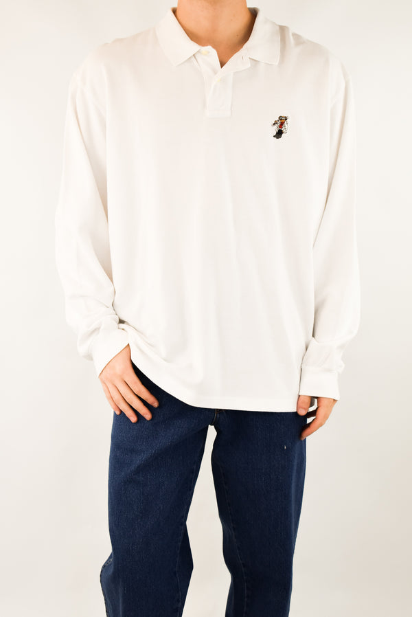 White Rugby Polo