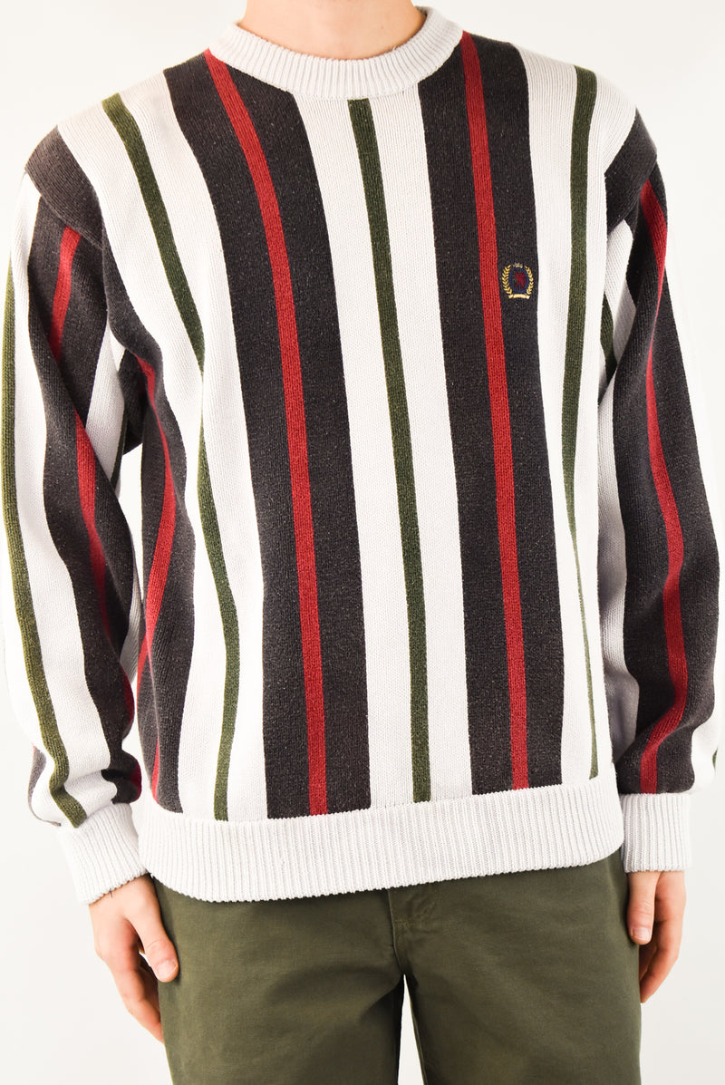 White Striped Sweater