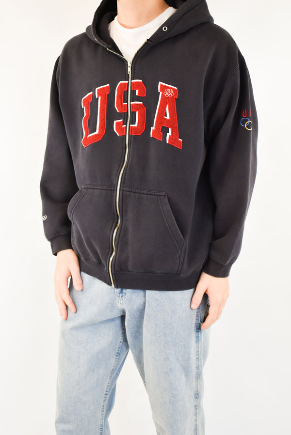 Navy Zip-up Hoodie