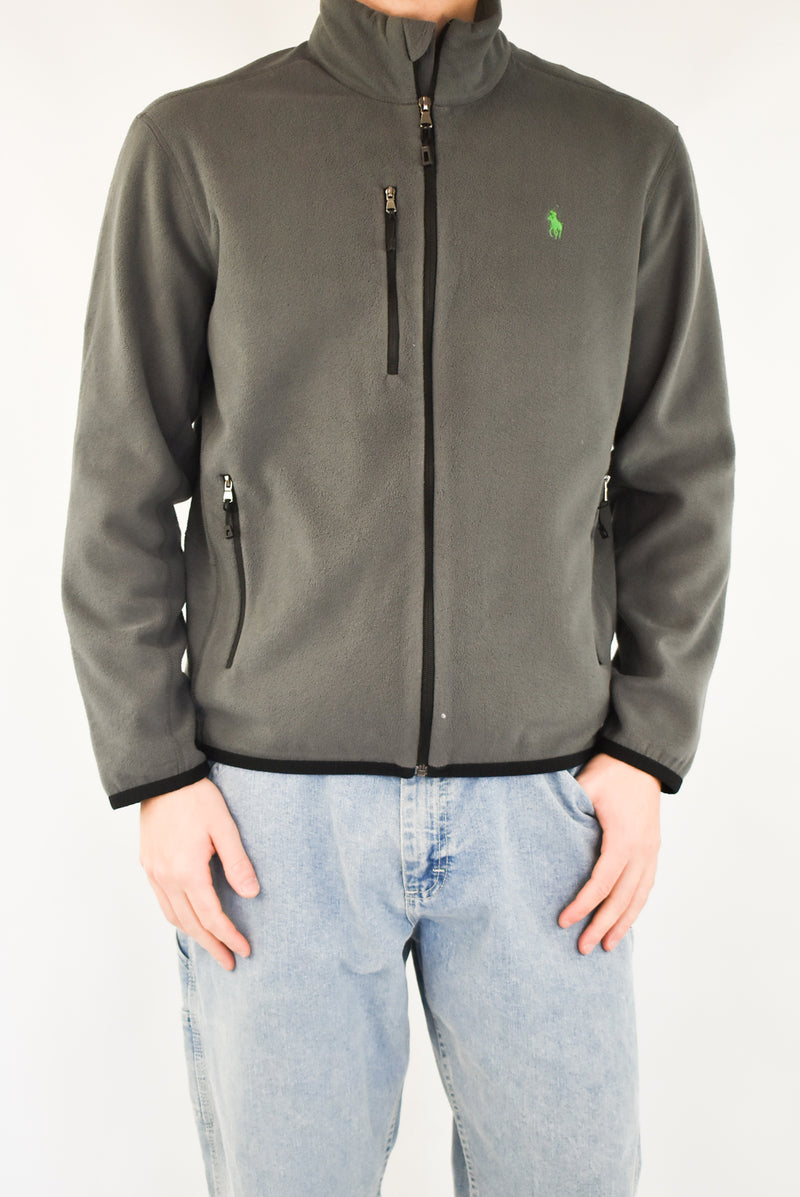 Grey Zip Fleece Jacket