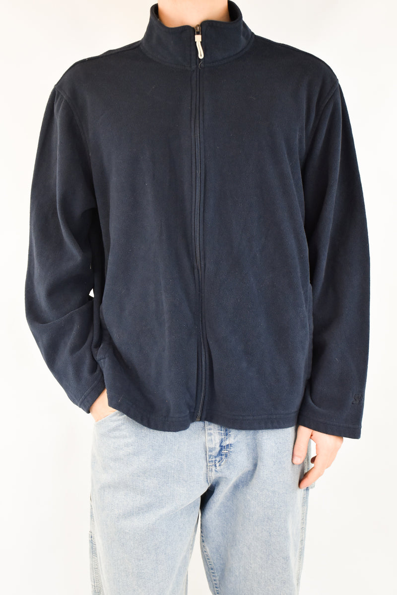 Navy Zip Fleece