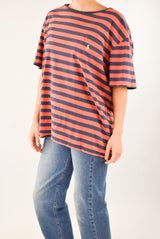 Navy and Red Striped T-Shirt