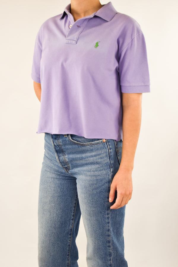 Lilac Cropped Polo