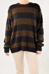 Brown Striped Sweater