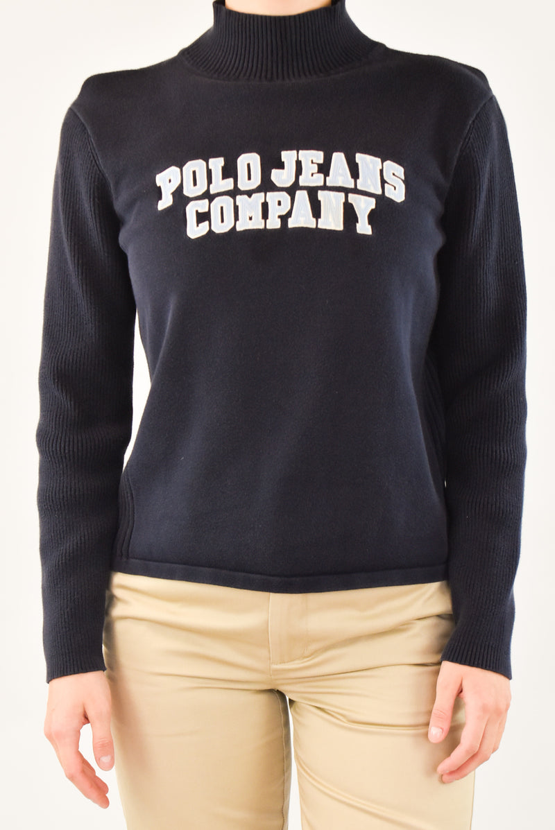 Navy Turtleneck Sweater