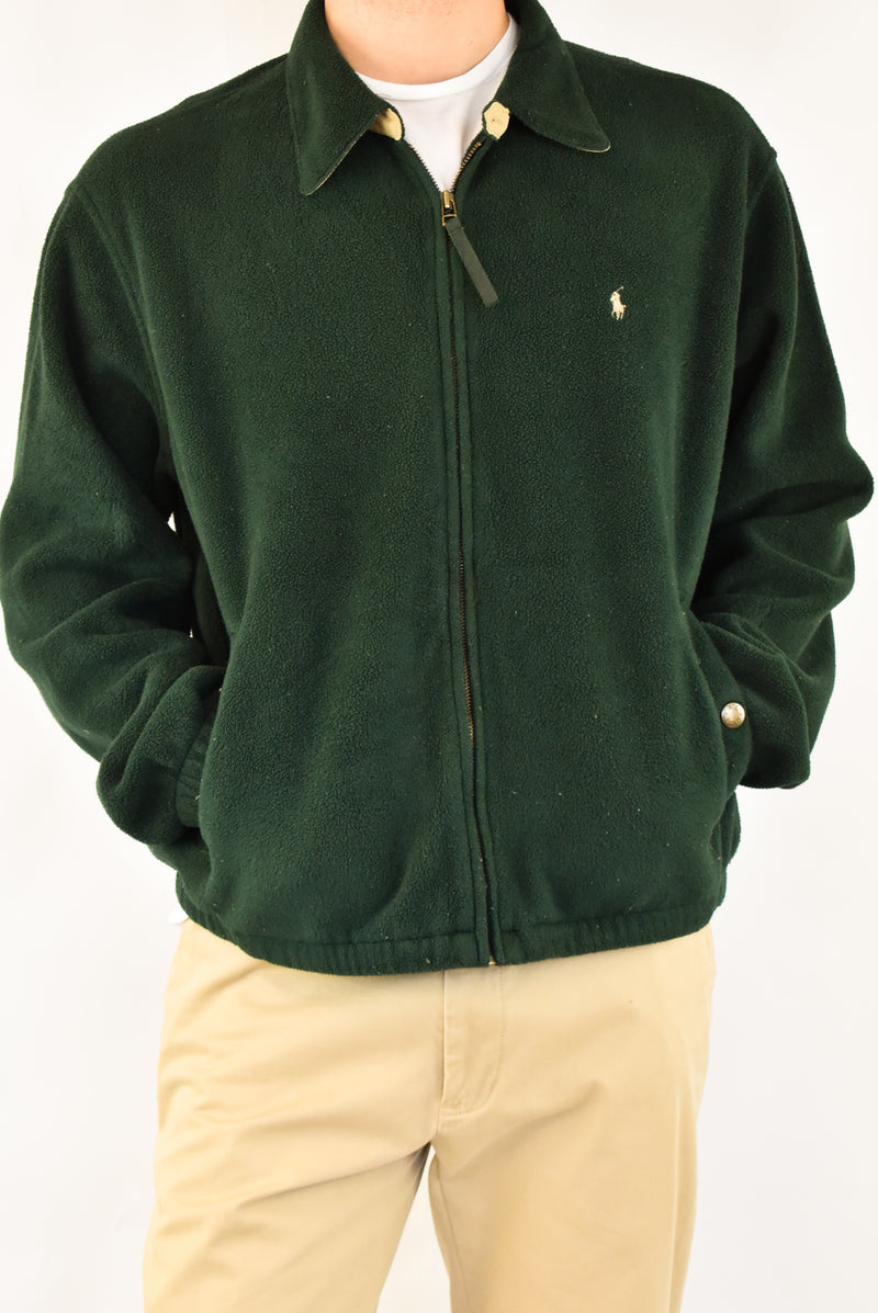 Green Zip Fleece Jacket