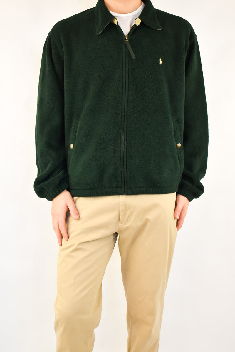 Green Zip Fleece Jacket