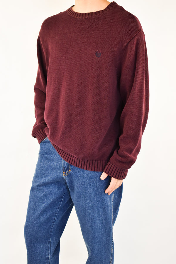 Burgundy Knitted Sweater