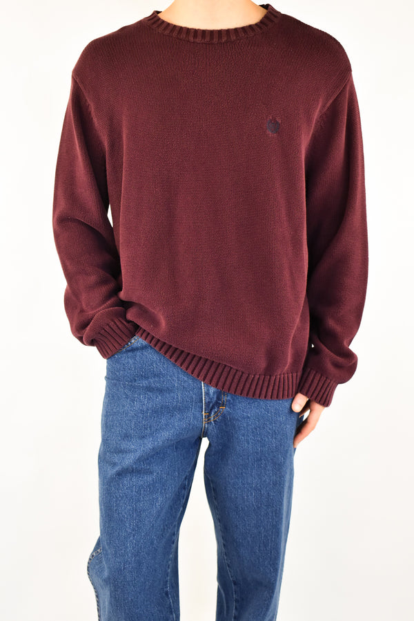 Burgundy Knitted Sweater