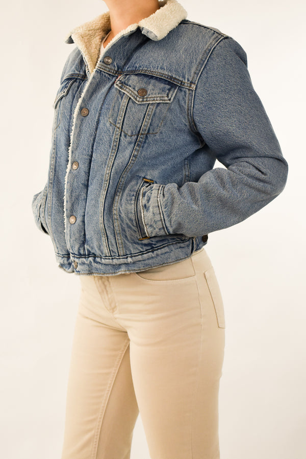 Denim Sherpa Jacket