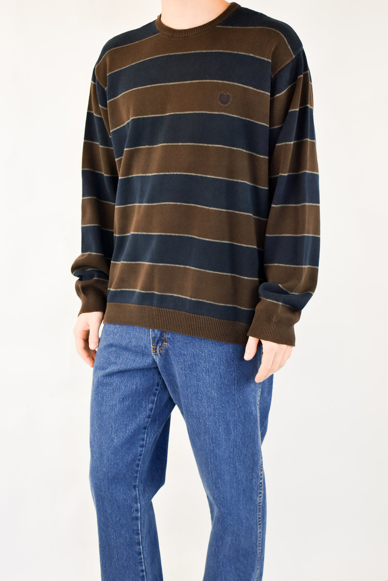 Brown Striped Sweater