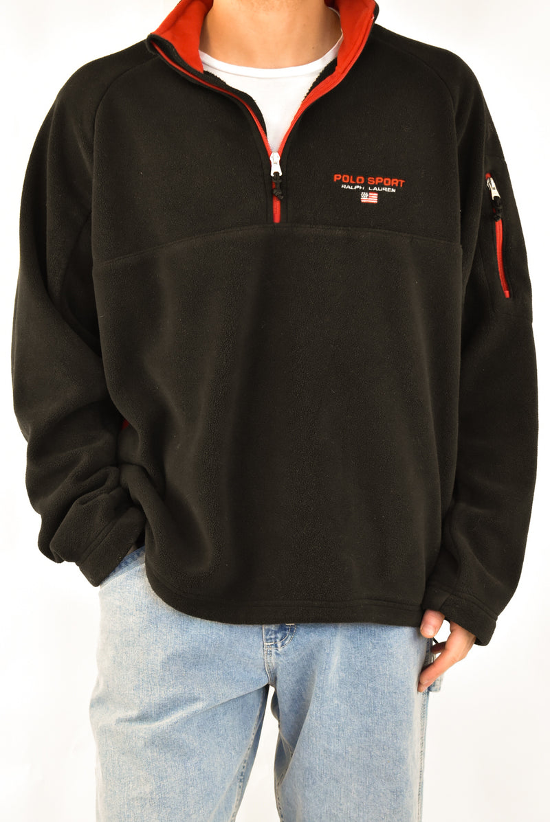 Black Quarter Zip Fleece