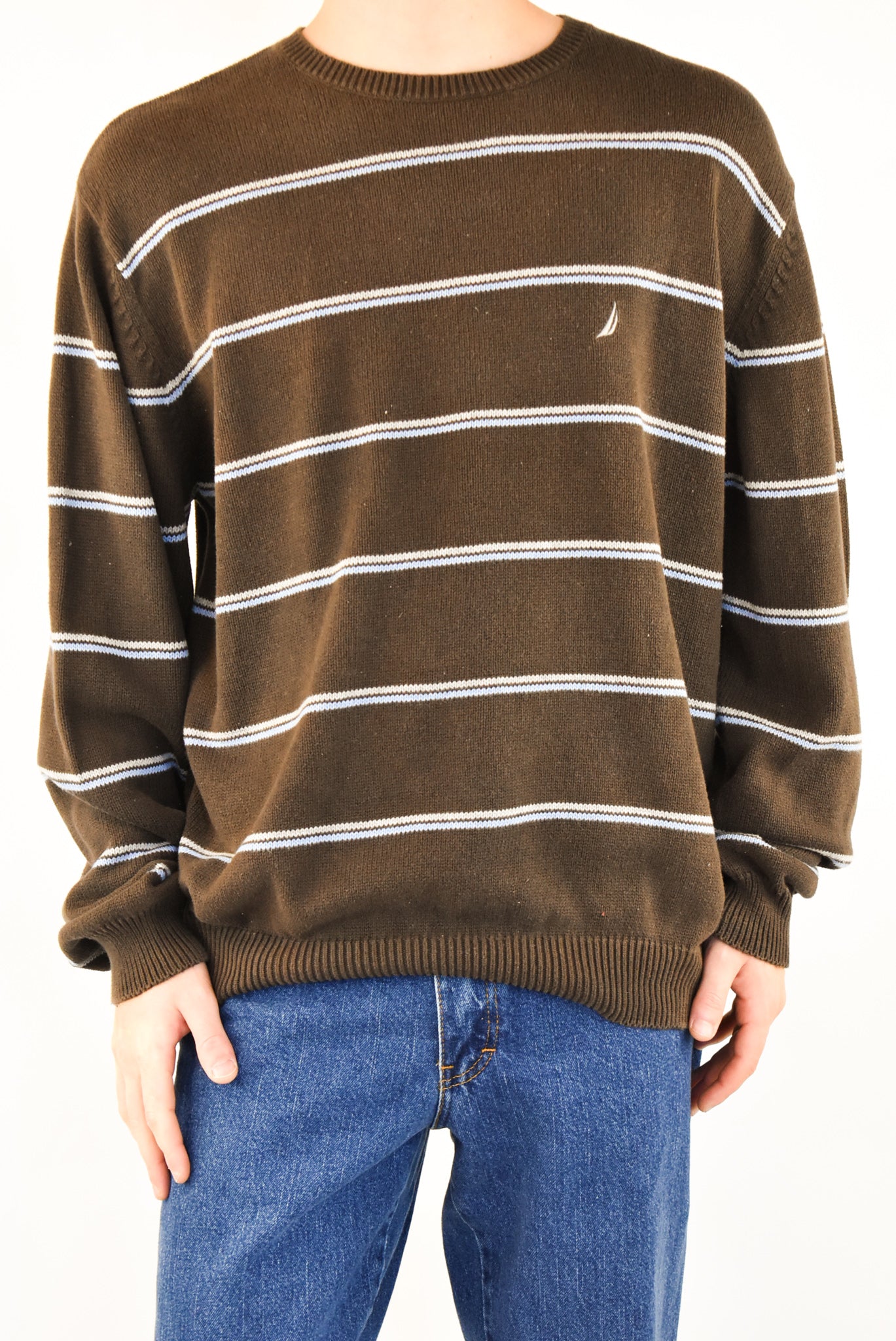 Brown Striped Sweater