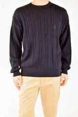 Navy Cable Sweater