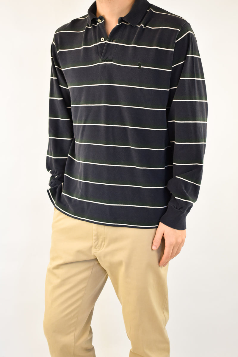 Navy Long Sleeved Polo