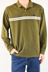 Olive Long Sleeved Polo