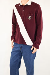 Burgundy Rugby Polo