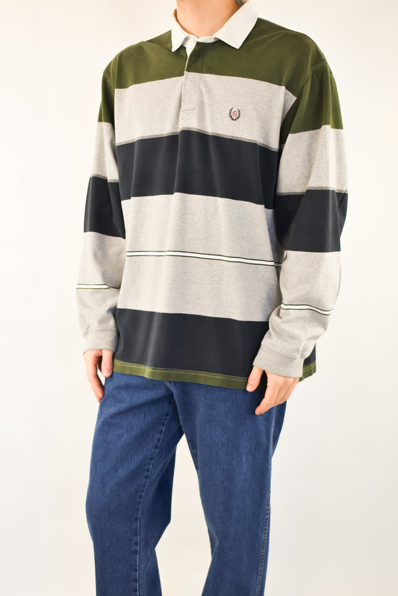 Striped Rugby Polo