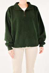 Green Quarter Zip Fleece