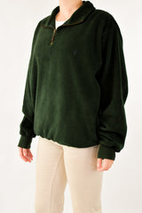 Green Quarter Zip Fleece