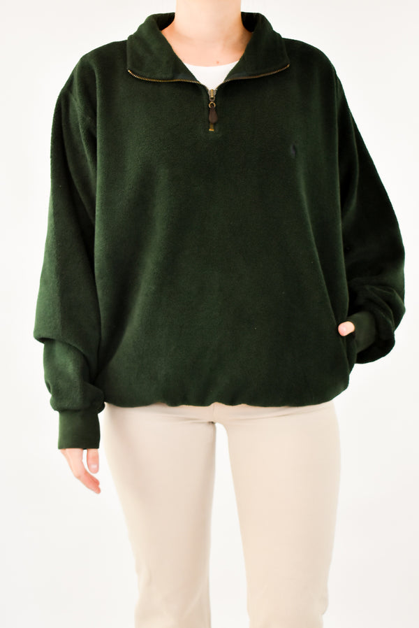 Green Quarter Zip Fleece