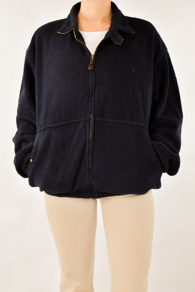 Navy Zip Fleece