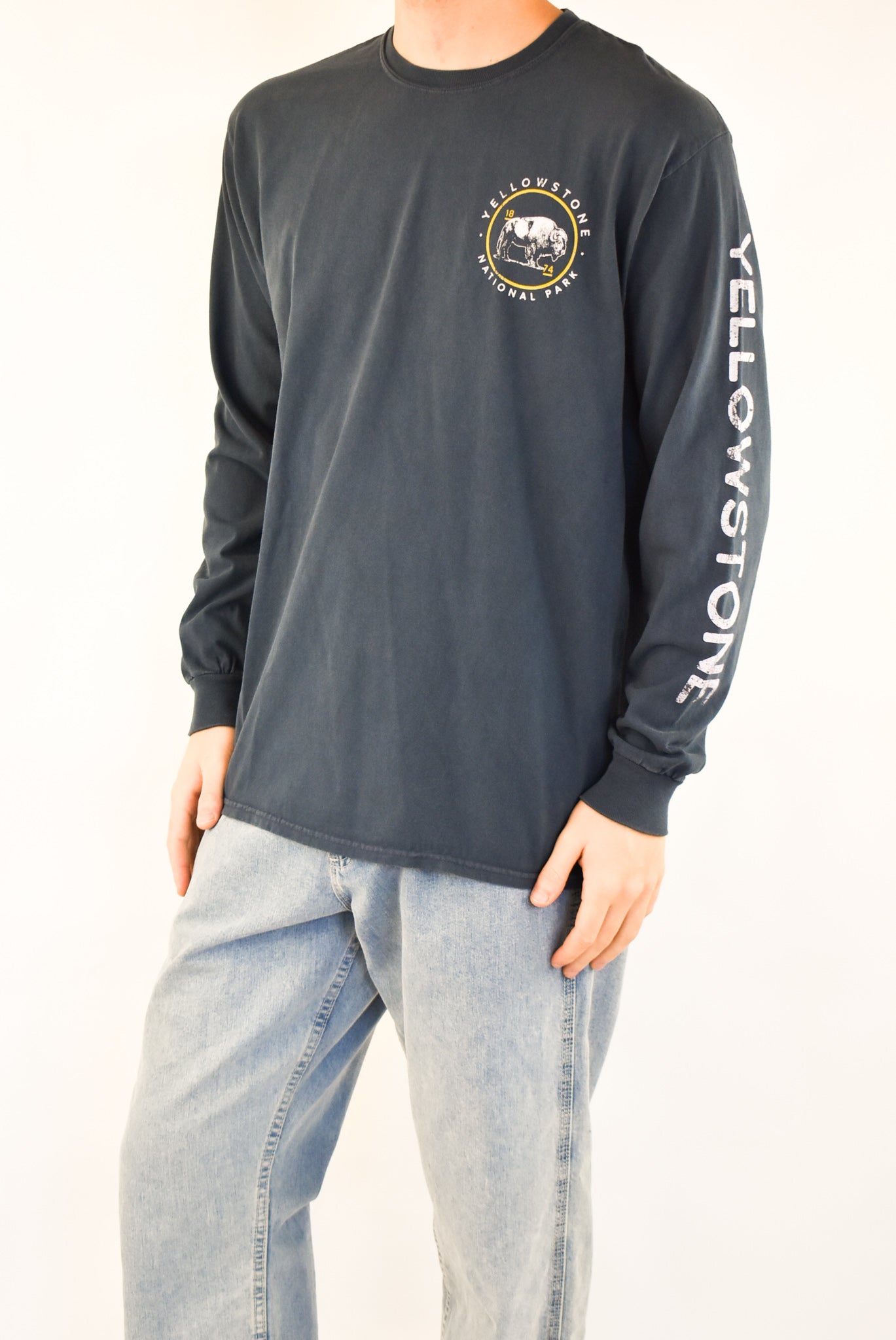 Navy Long-sleeved T-Shirt