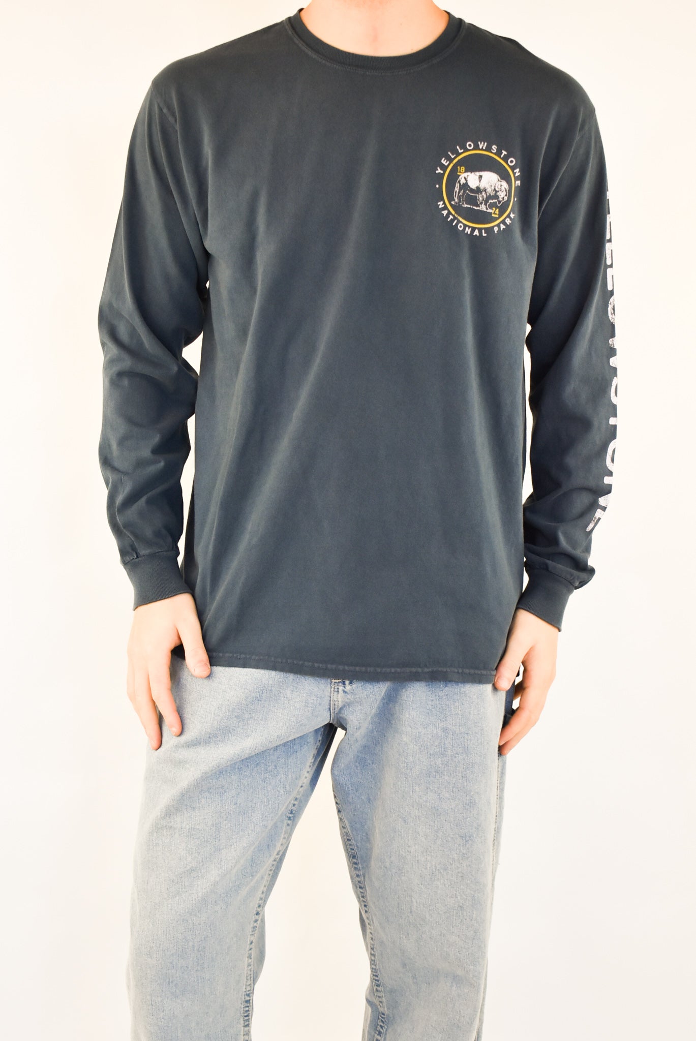 Navy Long-sleeved T-Shirt