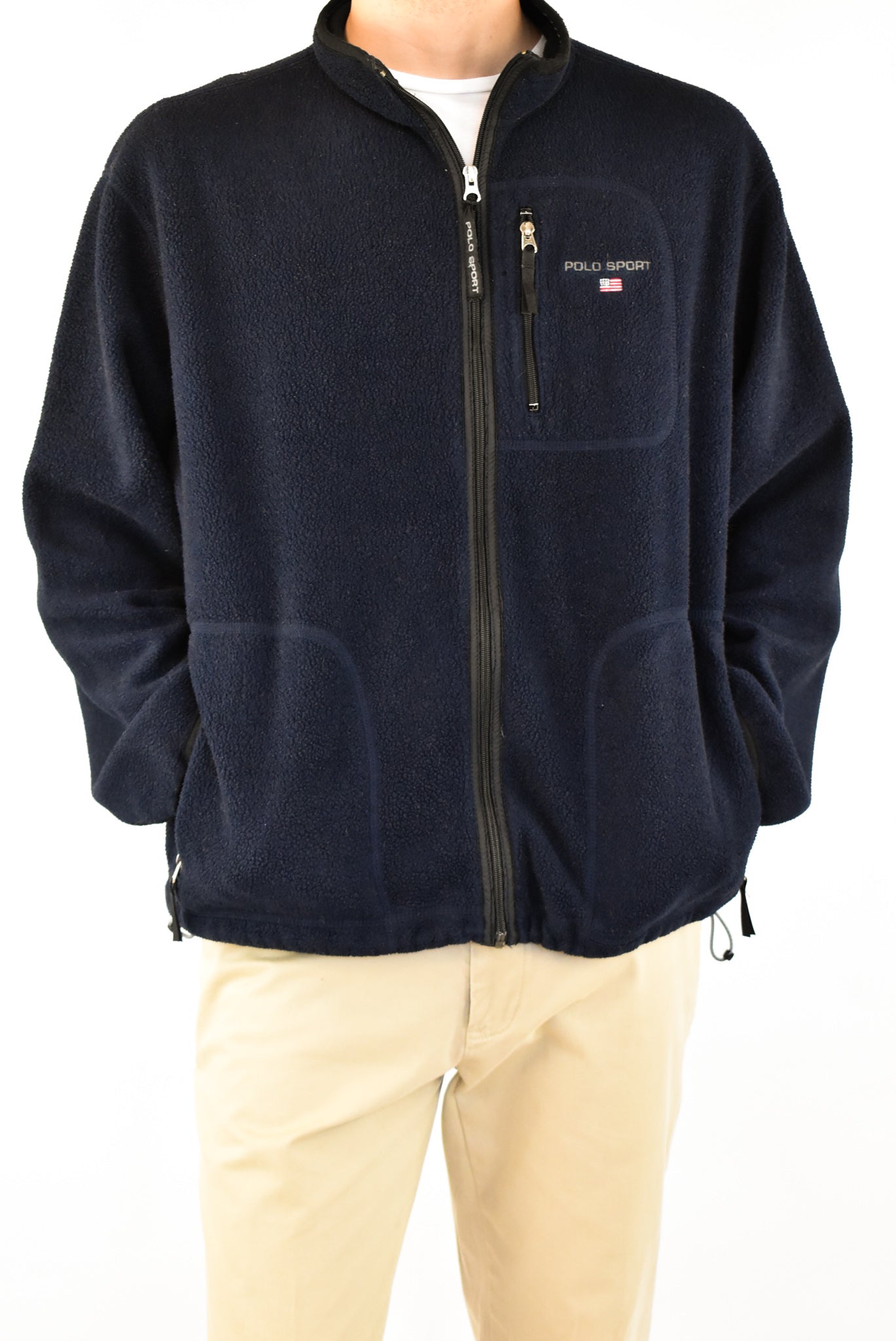 Navy Zip Fleece Jacket