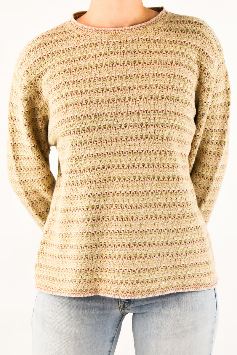 Beige Knitted Sweater