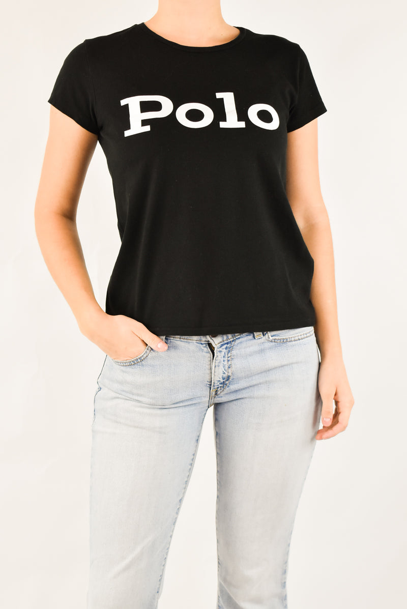 Black Cropped T-Shirt