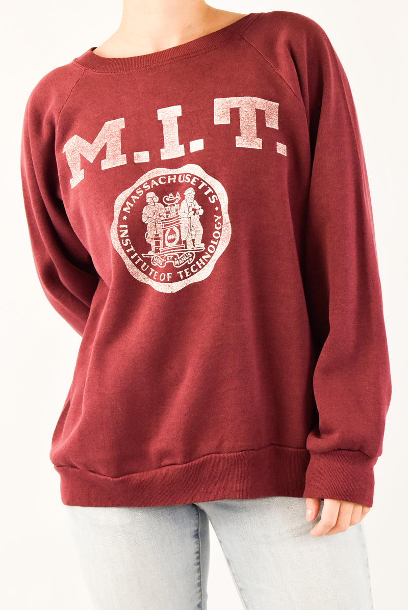 Burgundy M.I.T Sweatshirt