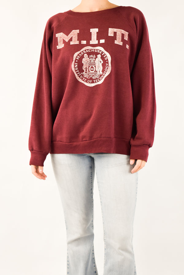 Burgundy M.I.T Sweatshirt