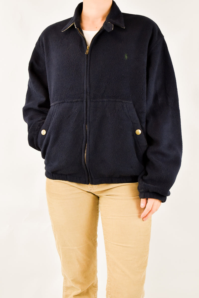 Navy Zip Fleece