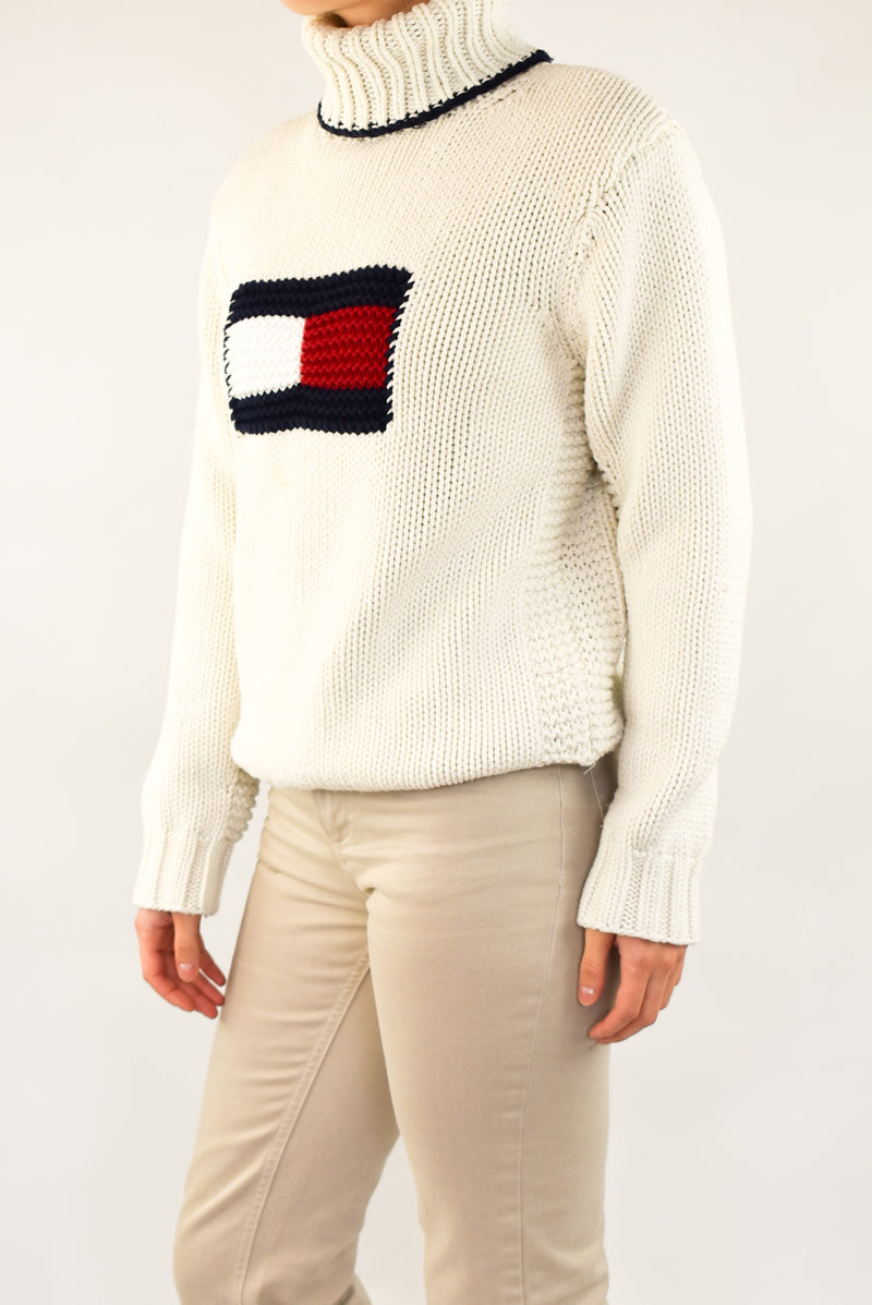 Cream Knitted Turtleneck