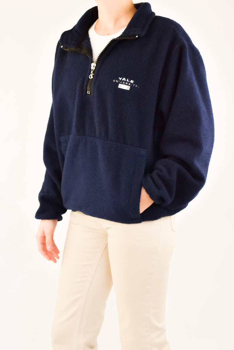 Navy Quarter Zip Fleece