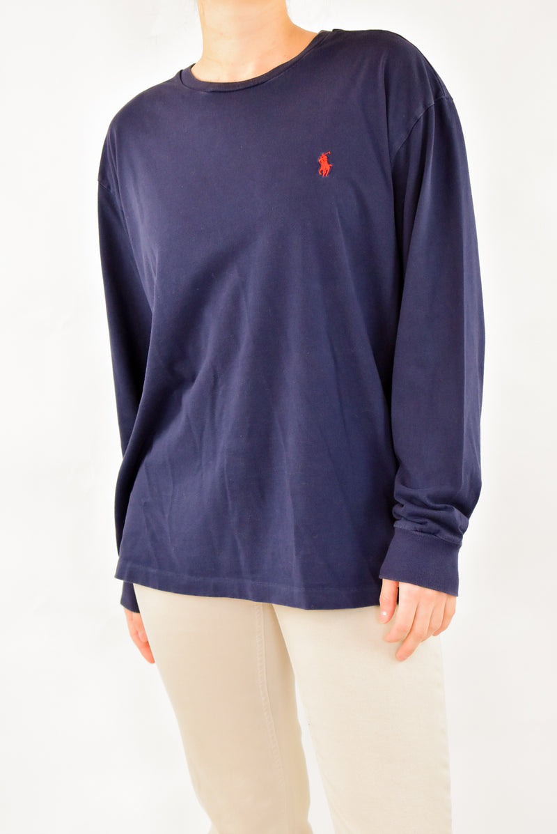 Navy Long Sleeved T-Shirt