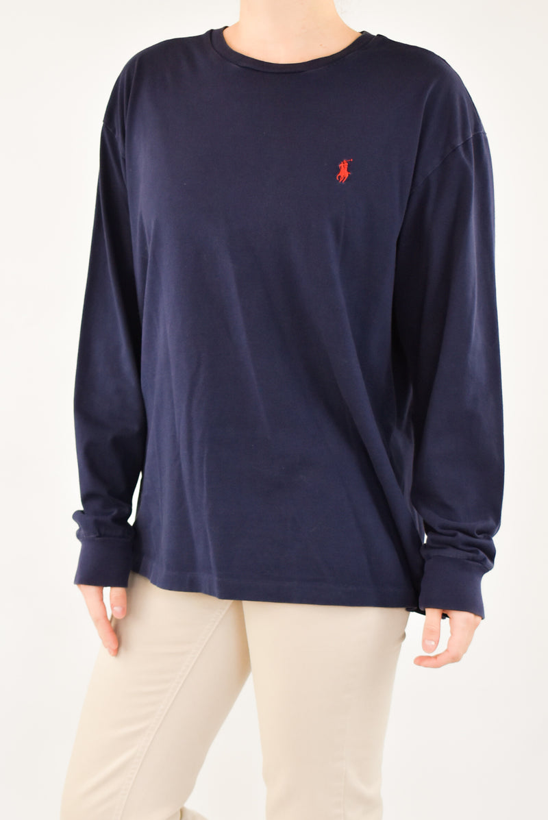 Navy Long Sleeved T-Shirt