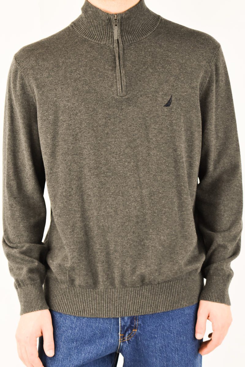 Dark Grey Quarter Zip Sweater