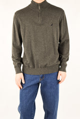 Dark Grey Quarter Zip Sweater