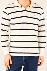 Striped Long Sleeved Polo