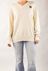 Cream V-Neck Sweater