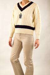 Cream Cable Sweater