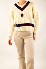 Cream Cable Sweater