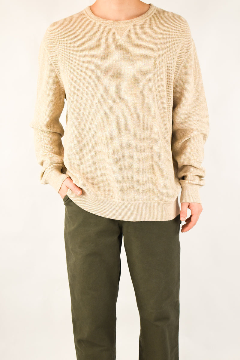 Beige Knitted Sweater