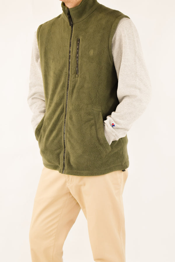 Green Fleece Vest