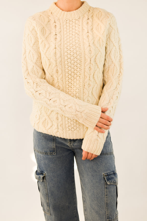 Cream Irish Jumper