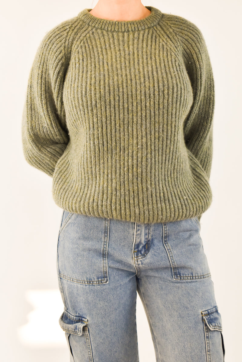 Green Wool Jumper