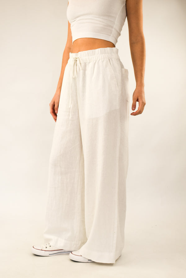 White Linen Pants