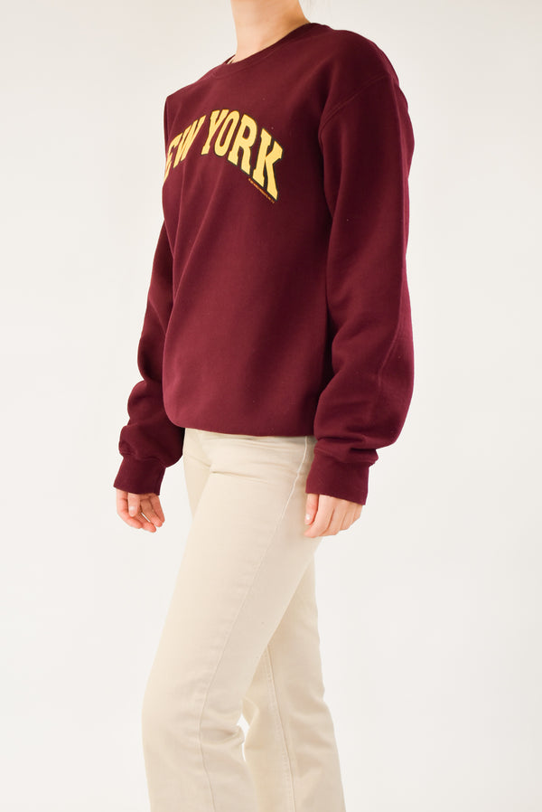 Burgundy New York Sweatshirt